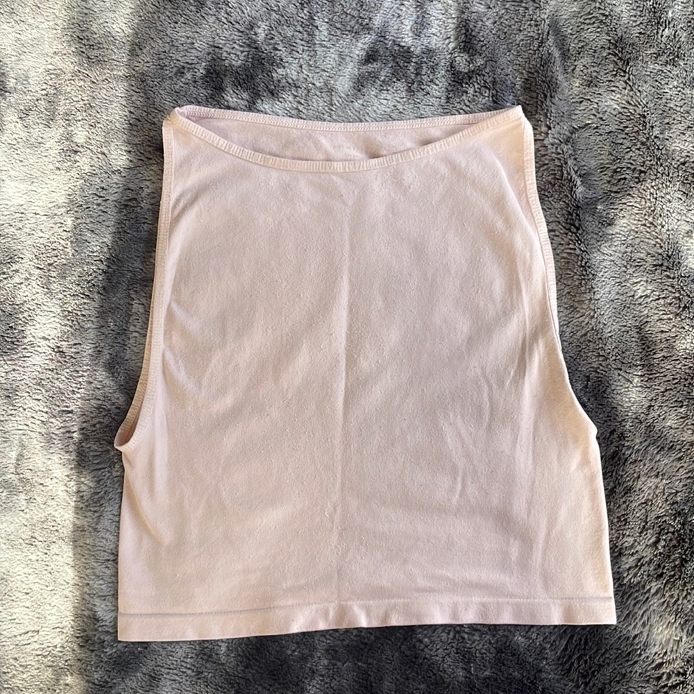Free People boatneck cropped tank